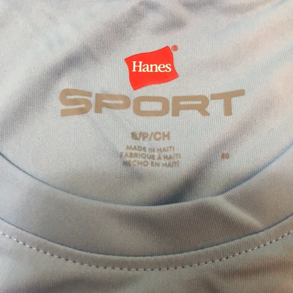 Donated!!!!!Last chance ❗️NWT Hanes Sport Long Sleeved Tee Blue - Picture 2 of 7
